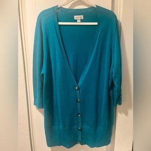 EUC Avenue Teal Cardigan
